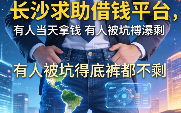 长沙求助借钱平台：有人当天拿钱，有人被坑得底裤都不剩