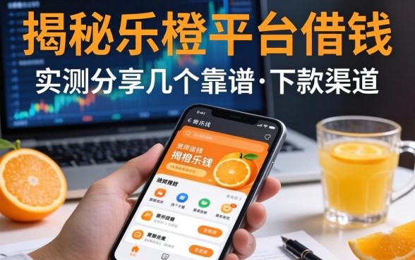 揭秘乐橙平台借钱：实测分享几个靠谱的下款渠道