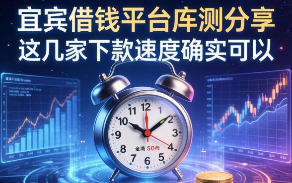 宜宾借钱平台实测分享：这几家下款速度确实可以