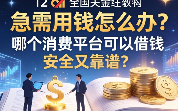 急需用钱怎么办？哪个消费平台可以借钱安全又靠谱？