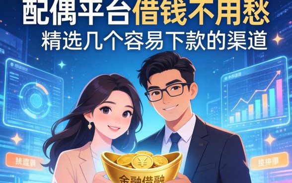 配偶在平台借钱不用愁，精选几个容易下款的渠道