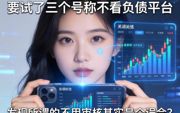 我试了三个号称不看负债的平台，发现所谓的不用审核其实是个误会