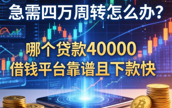 急需四万周转怎么办？哪个贷款40000借钱平台靠谱且下款快？
