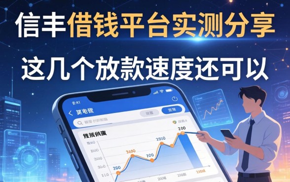 信丰借钱平台实测分享，这几个放款速度还可以