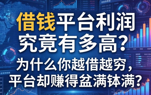 借钱平台利润究竟有多高？为什么你越借越穷，平台却赚得盆满钵满？