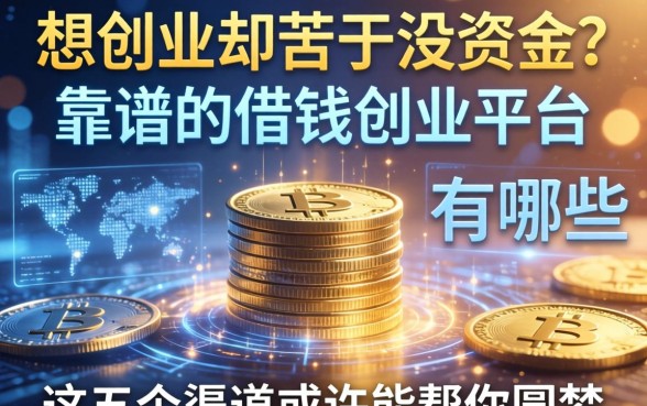 想创业却苦于没资金？靠谱的借钱创业的平台有哪些？这五个渠道或许能帮你圆梦