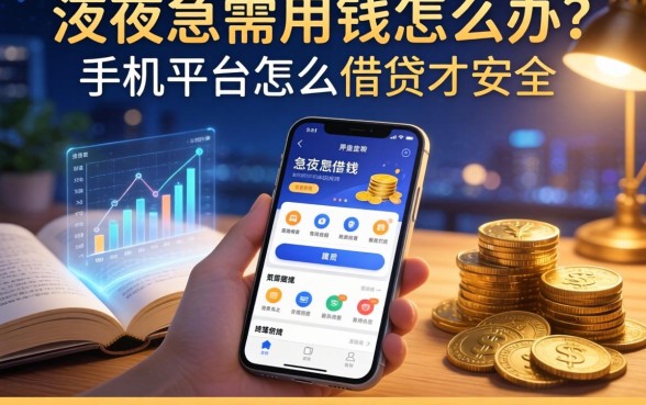 深夜急需用钱怎么办？手机平台怎么借钱才安全？这几个靠谱渠道值得收藏