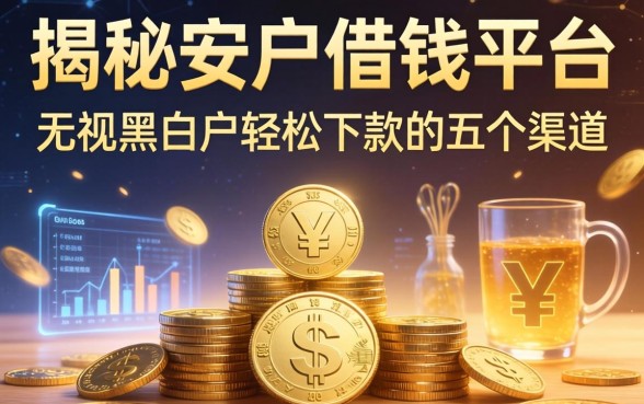 揭秘安顺借钱平台：无视黑白户轻松下款的五个渠道