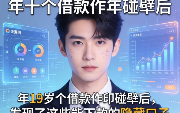 我满19岁那年在十个借款软件碰壁后，发现了这些能下款的隐藏口子