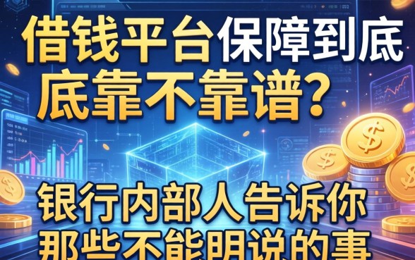 借钱平台保障到底靠不靠谱?银行内部人告诉你那些不能明说的事