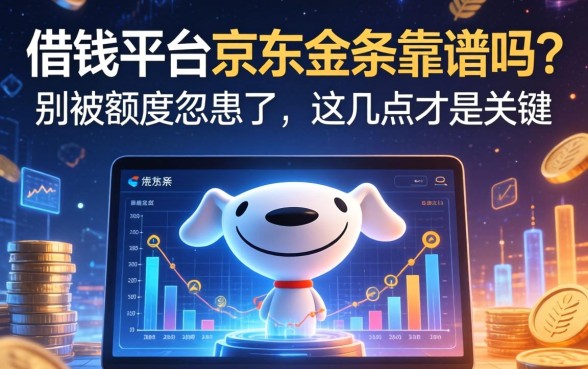 借钱平台京东金条靠谱吗？别被额度忽悠了，这几点才是关键