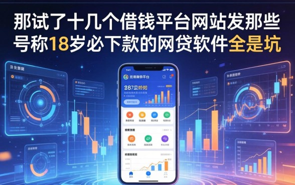 我试了十几个借钱平台网站，发现那些号称18岁必下款的网贷软件全是坑