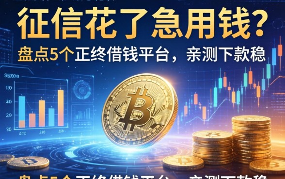 征信花了急用钱？盘点5个正终借钱平台，亲测下款稳