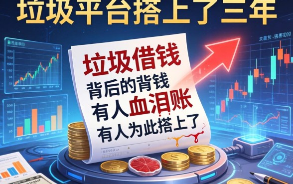 垃圾平台借钱背后的血泪账，有人为此搭上了三年