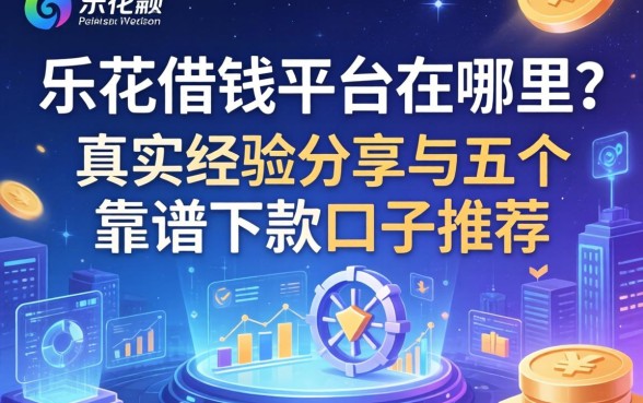 乐花借钱平台在哪里？真实经验分享与五个靠谱下款口子推荐