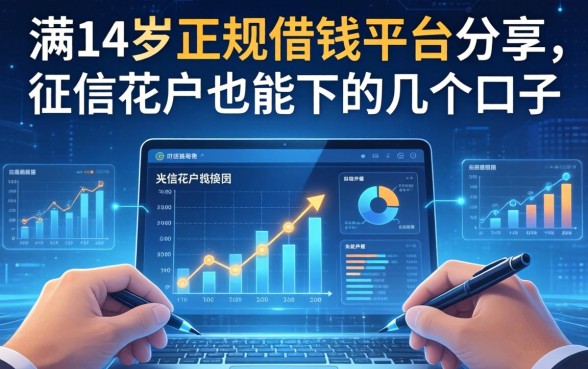 满14岁正规借钱平台分享：征信花户也能下的几个口子