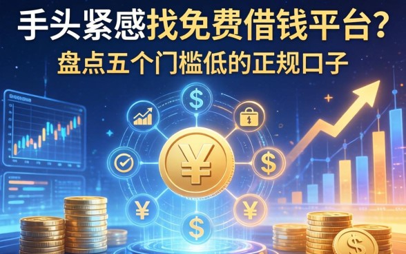 手头紧想找免费借钱平台？盘点五个门槛低的正规口子