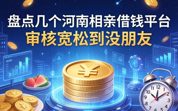 盘点几个河南相亲借钱平台，审核宽松到没朋友