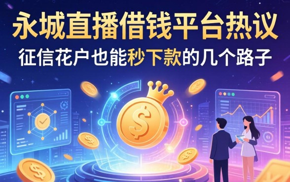 永城直播借钱平台热议：征信花户也能秒下款的几个路子