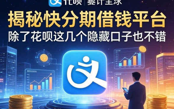 揭秘快分期借钱平台：除了花呗这几个隐藏口子也不错