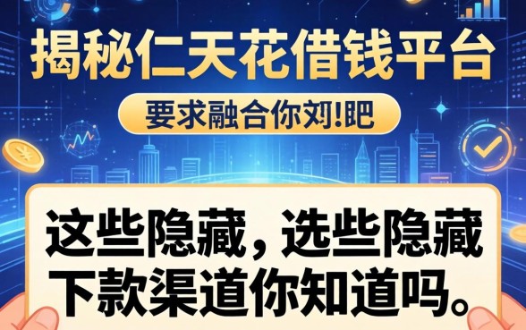 揭秘仁天花借钱平台：这些隐藏的下款渠道你知道吗