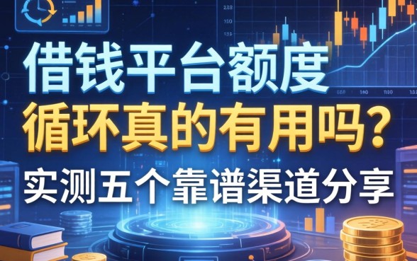 借钱平台额度循环真的有用吗？实测五个靠谱渠道分享