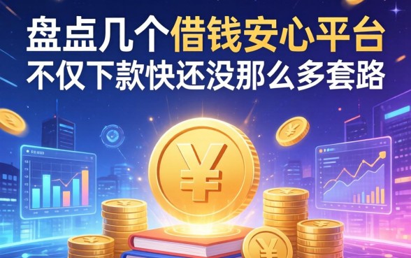 盘点几个借钱安心的平台，不仅下款快还没那么多套路