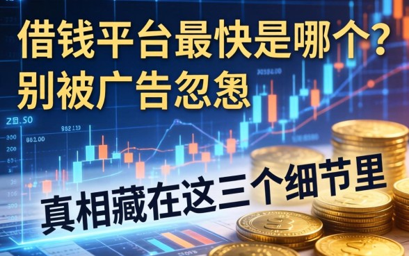 借钱平台最快是哪个？别被广告忽悠，真相藏在这三个细节里