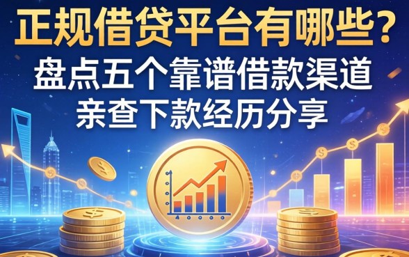 正规借钱平台有哪些？盘点五个靠谱借款渠道，亲测下款经历分享