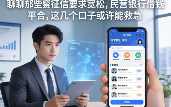 聊聊那些对征信要求宽松的民营银行借钱平台，这几个口子或许能救急