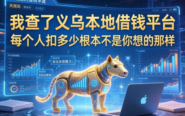 我查了义乌本地借钱平台，发现每个人扣多少根本不是你想的那样