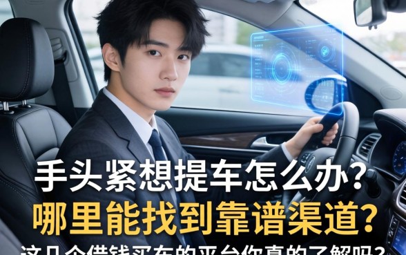 手头紧想提车怎么办？哪里能找到靠谱渠道？这几个借钱买车的平台你真的了解吗？