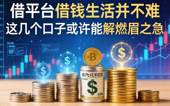 借平台借钱生活并不难，这几个口子或许能解燃眉之急