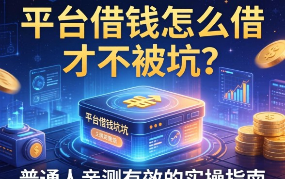 平台借钱怎么借才不被坑？普通人亲测有效的实操指南