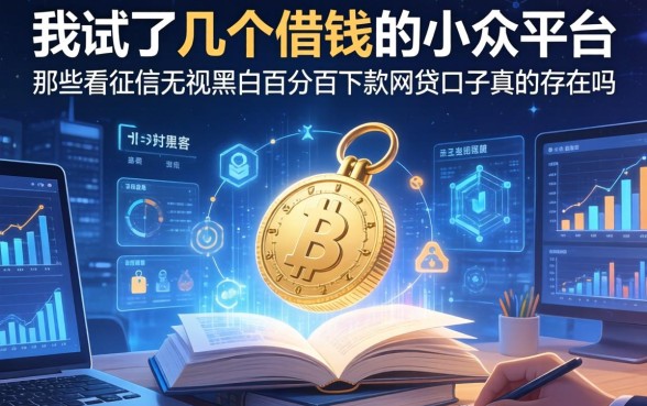 我试了几个借钱的小众平台，那些不看征信无视黑白百分百下款网贷口子真的存在吗