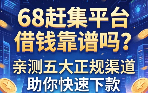 58赶集平台借钱靠谱吗？亲测五大正规渠道助你快速下款