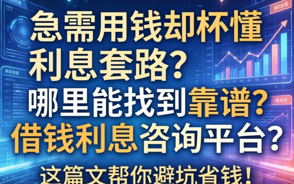 急需用钱却不懂利息套路？哪里能找到靠谱的借钱利息咨询平台？这篇文章帮你避坑省钱！