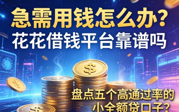 急需用钱怎么办？花花借钱平台靠谱吗？盘点五个高通过率的小额贷口子