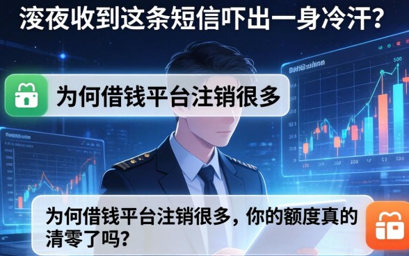 深夜收到这条短信吓出一身冷汗？为何借钱平台注销很多，你的额度真的清零了吗？