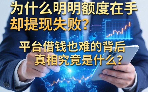 为什么明明额度在手却提现失败？平台借钱也难的背后真相究竟是什么？