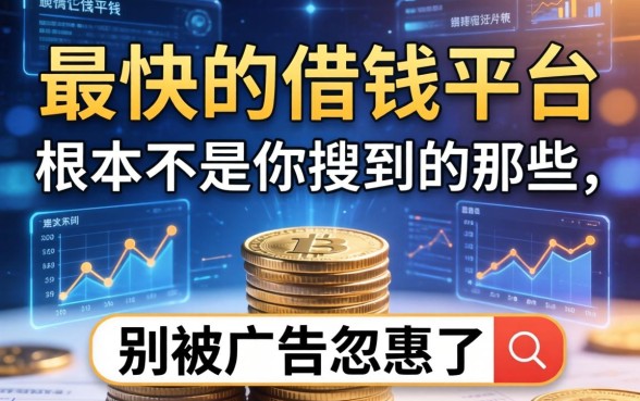 最快的借钱平台根本不是你搜到的那些，别被广告忽悠了