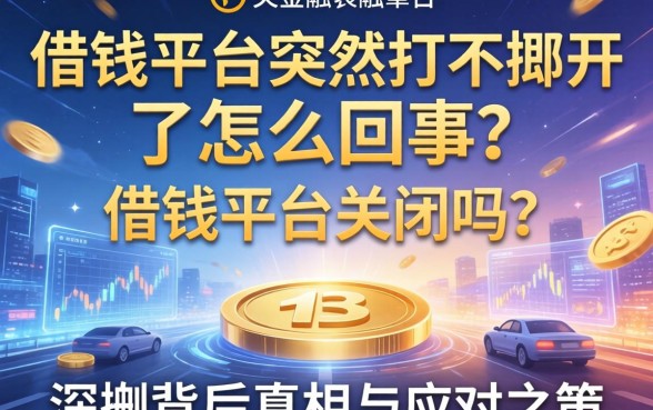 借钱平台突然打不开了怎么回事？借钱平台关闭吗？深扒背后真相与应对之策