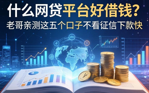 什么网贷平台好借钱？老哥亲测这五个口子不看征信下款快