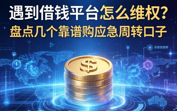 遇到借钱平台怎么维权？盘点几个靠谱的应急周转口子