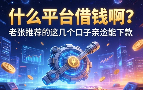 什么平台借钱啊？老张推荐的这几个口子亲测能下款