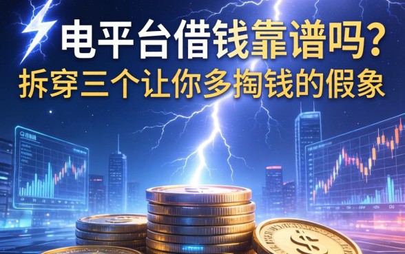 闪电平台借钱靠谱吗？拆穿三个让你多掏钱的假象