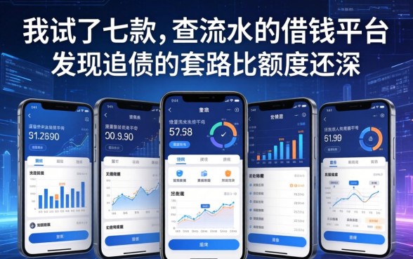 我试了七款不查流水的借钱平台，发现追债的套路比额度还深