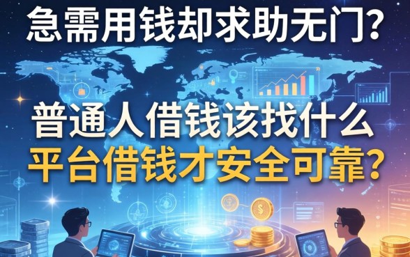 急需用钱却求助无门？普通人借钱该找什么平台借钱才安全可靠？