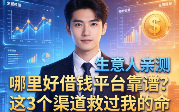 生意人亲测：哪里好借钱平台靠谱？这3个渠道救过我的命