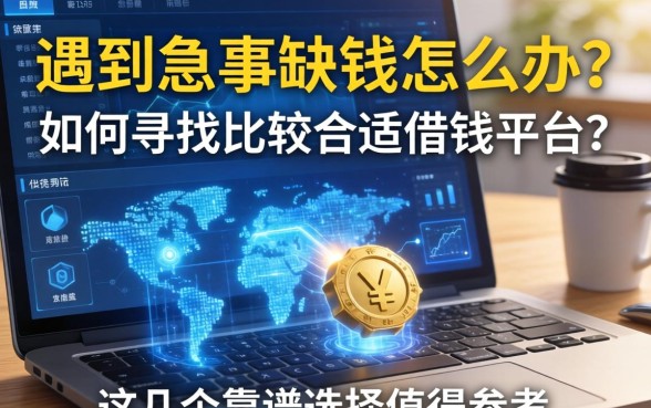 遇到急事缺钱怎么办？如何寻找比较合适借钱平台？这几个靠谱选择值得参考
